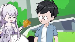 Episode 13 of "The Island with a Girl", a foreign girl falls from the sky