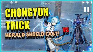 using THIS Chongyun TRICK to BREAK HERALD shield faster