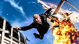 Vin Diesel jumps from an exploding plane