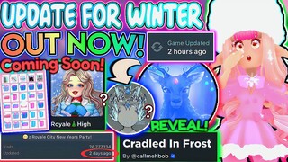 NEW UPDATED BADGE FOR WINTER OUT! NEW YEARS REALM SOON?! ROBLOX Royale High Glitterfrost Tea