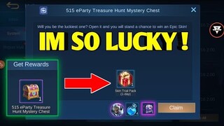 515 eParty Chect FREE EPIC SKIN ? | Mobile Legends FREE SKIN