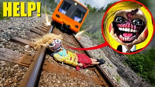 WE SAVED MISS DELIGHT FROM BEING CRUSHED BY TRAIN! (POPPY PLAYTIME CHAPTER 3)