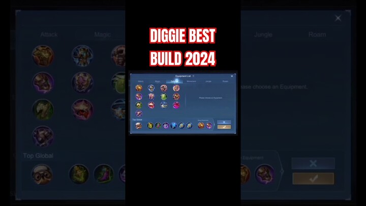 Diggie Best Build 2024 (Part 2) #shorts #mlbb