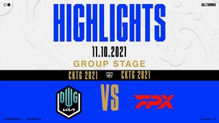 [Vòng Bảng] Highlights DK vs FPX [CKTG 2021][11.10.2021]