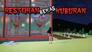 RESTORAN BEKAS KUBURAN || HORROR MOVIE SAKURA SCHOOL SIMULATOR HORROR || FILM HANTU SAKURA