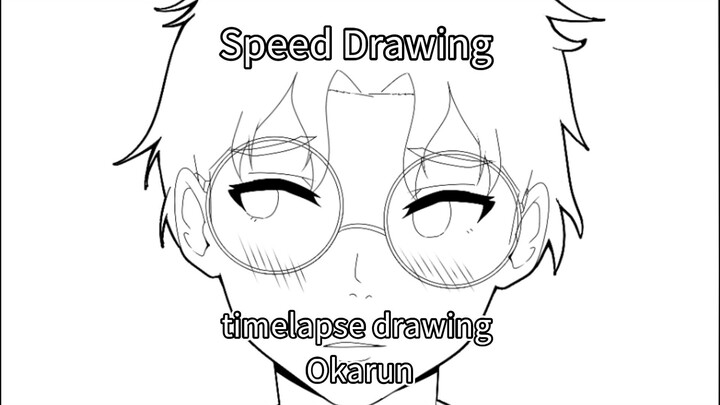 Speed Drawing Okarun From DanDaDan