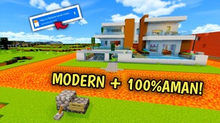 TERRRAMAN!! MAP RUMAH INI MODERN DAN ANTI SEGALANYA ALIAS AMAN! - Map Showcase Minecraft #92