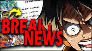 BREAKING* ONE PIECE TO GO ON LONG HIATUS After Chapter 1111!