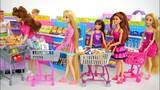 Barbie Doll Supermarket Grocery Shopping Poupée Supermarché Lebensmittel Einkaufen باربي محل بقالة