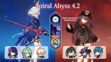 Spiral Abyss 4.2  Ruang 2 : Raiden Furina Quickbloom & Hu Tao Vaporize | Genshin Impact
