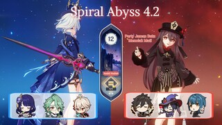 Spiral Abyss 4.2 Ruang 3 : Raiden Furina Quickbloom & Hu Tao Vaporize | Genshin Impact