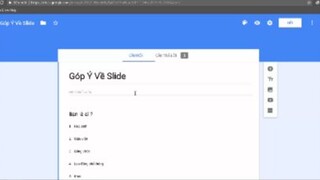 giới thiệu một bản khảo sát google form