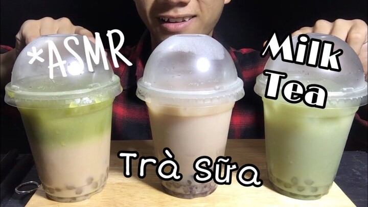 ASMR DRINKING DAIRY TEA VACCINES WITH SILVER, COFFEE AND SILVER