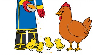 ceritanya agus sedang memberikan makan kepada ayam🐤🐣