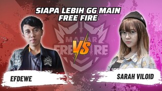 Efdewe vs Sarah Viloid: Skill Siapa Lebih GG Main FF? | Mabar Free Fire Match 100 #short