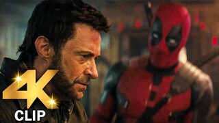 Deadpool Meets Wolverine Scene | DEADPOOL & WOLVERINE (2024) Movie CLIP 4K