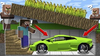 TẠI SAO DÂN LÀNG LẠI GIẤU CHIẾC XE Ô TÔ Ở DƯỚI CÁI VƯỜN TRONG MINECRAFT ?😱