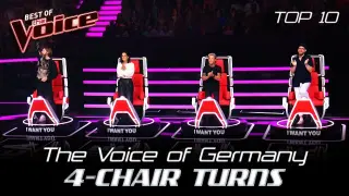 The Voice of Germany 2022: the BEST 4-Chair-Turn Blind Auditions | Top 10