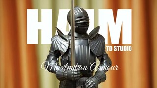 漆黑骑士！极精细！极具质感的骑士铠甲【铁铎工作室】海姆大师 马克西米利安式骑士甲 拆箱分享！