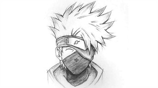 How to draw kakashi hatake step by step || Kakashi drawing