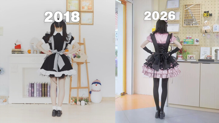 After eight years, dancing the same cute otaku routine with myself! ☆ Innocent and Playful Funky [Co