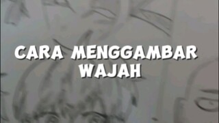 Cara gambar style wajah anime
