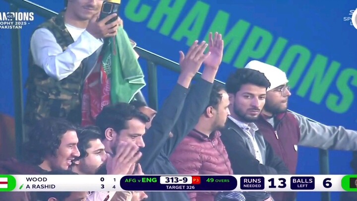 Afghanistan vs England. 6 Balls 13 Runs