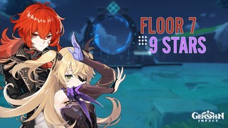 Genshin Impact | Spiral Abyss Floor 7 Diluc & Fischl (9 Stars) [PC]