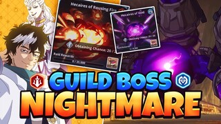How to Beat RED & BLUE NIGHTMARE DIFFICULTY GUILD BOSS (Best Teams) | Black Clover Mobile