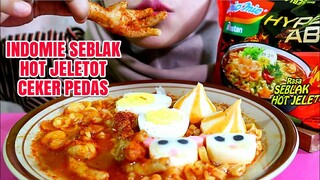 ASMR INDOMIE SEBLAK HOT JELETOT CEKER PEDAS #PedasGeneration #HypeAbis ULUL MUKBANG INDONESIA