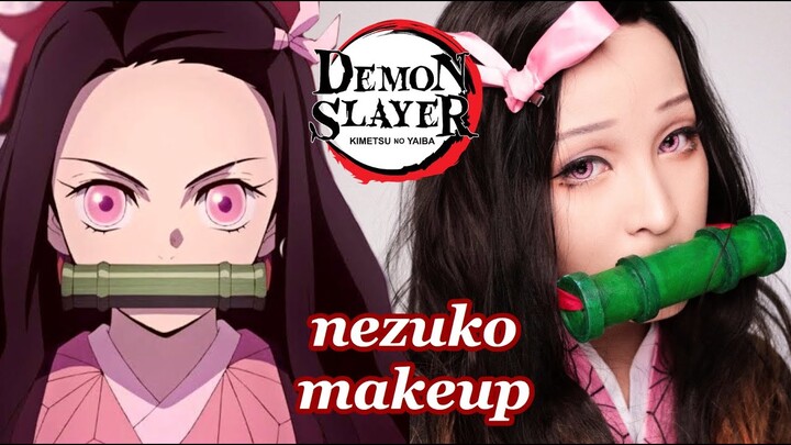 Nezuko makeup แต่งหน้าเป็นเนซึโกะจัง 寵門禰豆子 | Soundtiss