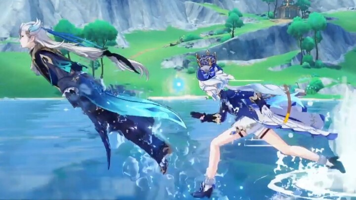 [Genshin Impact] Complete Dragon!! Water Dragon, Don’t Chase Water Dragon!!