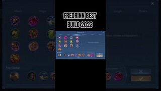FREDRINN BEST BUILD 2023 #shorts #mlbb