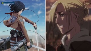 Dominique lãng tử - Review - Nguồn Gốc Sức Mạnh Của Mikasa và Annie #anime #schooltime