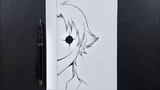 Easy anime drawing | how to draw anime boy wearing a mask [ kiyotaka ]