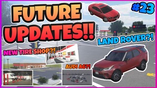 NEW TIRE SHOP BUILDING + LAND ROVER + AUDI A6 || Greenville Future Updates #23 || Greenville ROBLOX