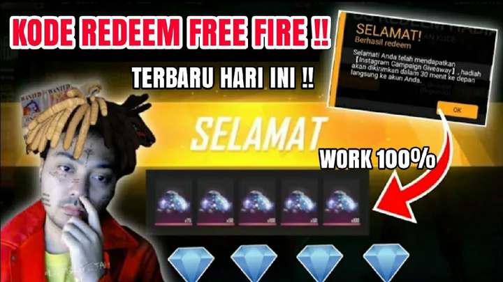 BOCORAN!! 5 KODE REDEEM FREE FIRE TERBARU HARI INI || REDEEM SEKARANG 😱😱😱