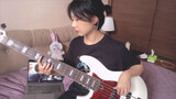 A girl covered "il vento d’oro jojo" with bass