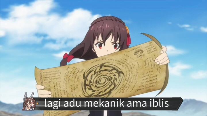 #KompetisiKreasiUnggahan5, Yunyun sedang adu mekanik ama iblis ini