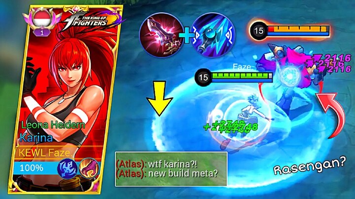 WTF DAMAGE!! BEST KARINA 1 HIT BUILD FOR AUTO WIN - TOP GLOBAL KARINA🔥