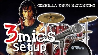 Guerilla Drum Recording | 3 MICS SETUP [Filipino]