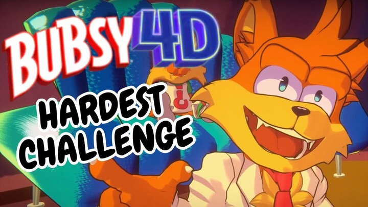 I try the Hardest Challenge in Bubsy 4D