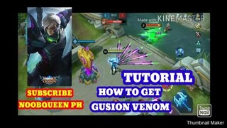 HOW TO GET GUSION VENOM FOR FREE | MOBILE LEGEND BANG BANG