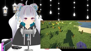 Vtuber bắt chước âm thanh nhặt đồ trong minecraft