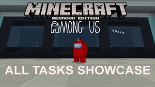 NEW MCPE "Among Us" | All Tasks Showcase (MCPE/BE Map/Add-on)