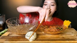 Kimchi củ cải, miến lạnh, sủi cảo kim chi, sủi cảo thịt 10 #amthuc