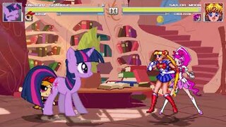 AN Mugen Request #1710: Twilight Sparkle & Blossom VS Sailor Moon & Cure Blossom