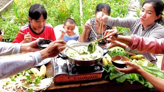 Anh em phụ sữa lại căn chòi làm món này ăn là ướt áo ướt quần | ATCL T234