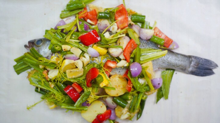 【Quay thực tế nấu ăn】EP035 Nhại lại món cá bọc giấy bạc Papillote của Rachel – Rượu tự nhiên Đào Chi