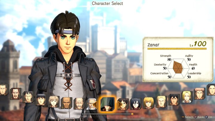 ATTACK ON TITAN 2 - All Playable Characters + Stats (Online & Offline) 2018